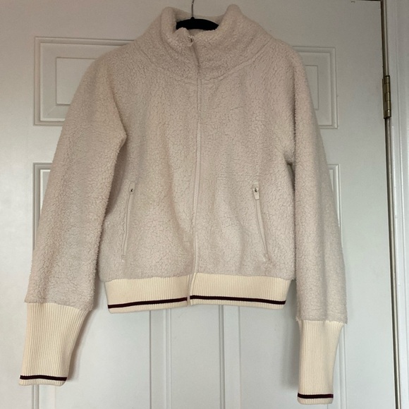 Athleta Sherpa bomber jacket - Picture 1 of 3